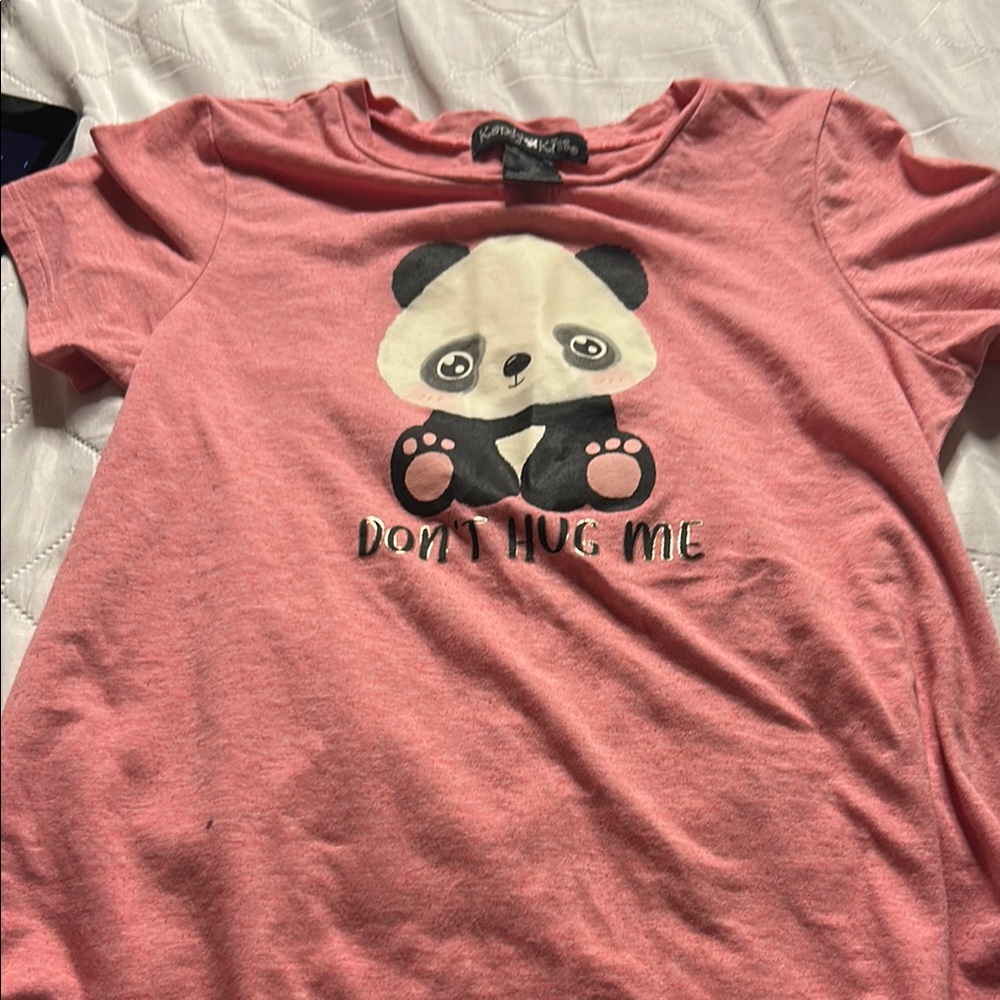 Jumping Beans Pink Panda Short Sleeve Tee